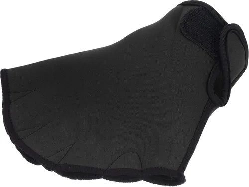 Miniatura 4 de PATIKIL Guantes de natación con malla, unisex, guantes de resistencia al agua, accesorios de entrenamiento para natación y buceo Negro