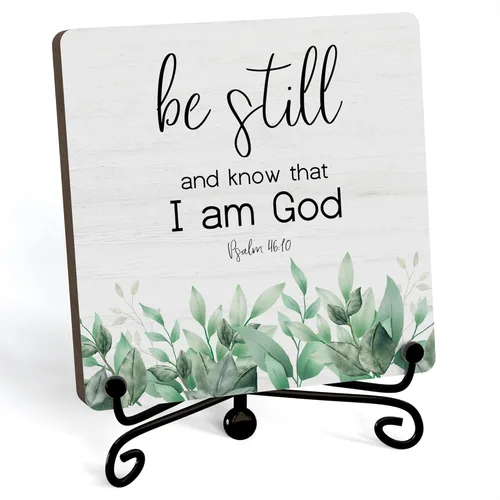 Miniatura 15 de Decoración Inspiradora Cristiana para Escritorio, Letrero "Dios Todavía Está Escribiendo Tu Historia", Decoración de Escritorio para Oficina, Hogar