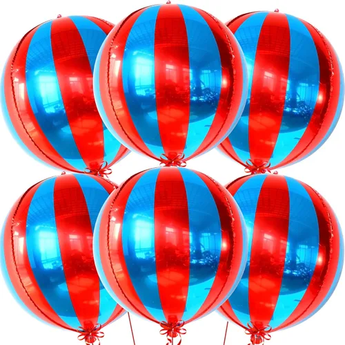 Miniatura 11 de Katchon, Globos grandes de color negro y plateado, 22 pulgadas, paquete de 6, globos a rayas para decoraciones de fiesta en negro y plateado
