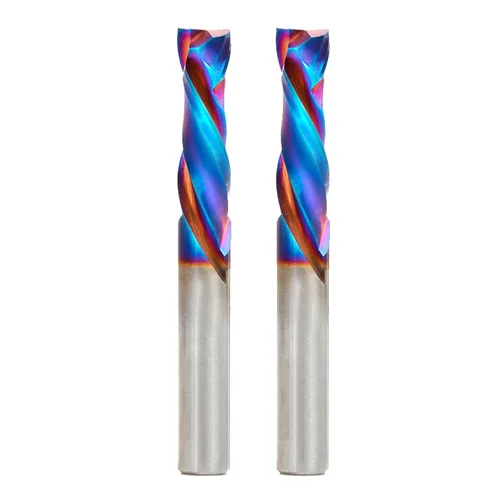 Miniatura 52 de Amana Tool Spektra Extreme Tool Life - Broca de router espiral de compresión CNC de carburo sólido, 46010-K, 3/8 D x 1-1/8 CH x 3/8 vástago x 3