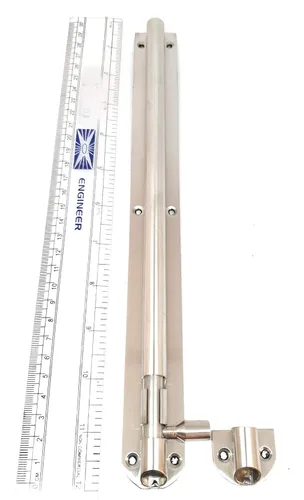 Miniatura 8 de S siskcon Perno de barril de acero inoxidable de 0.394 in de superficie sólida para defender el pestillo de seguridad deslizante 1 pulgada = 0.984