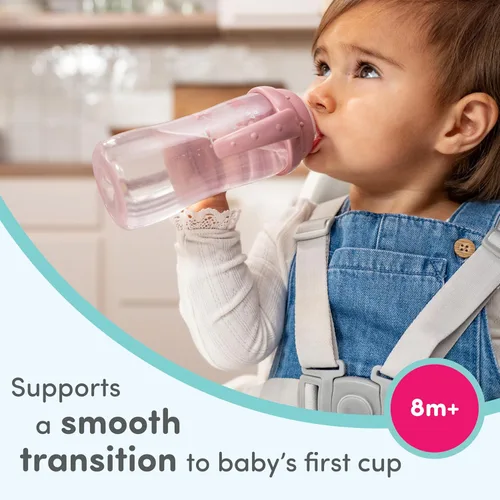 Miniatura 2 de NUK Vaso de aprendizaje, 10 onzas, paquete de 2, Disney's Stitch, boquilla suave, asas de fácil agarre, sin BPA, taza de transición a prueba