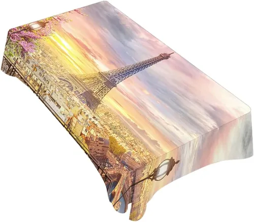 Miniatura 25 de Mantel rectangular decorativo para cancha de baloncesto, parquet para interiores de cancha de poliéster, para cocina, comedor, barbacoa, picnic