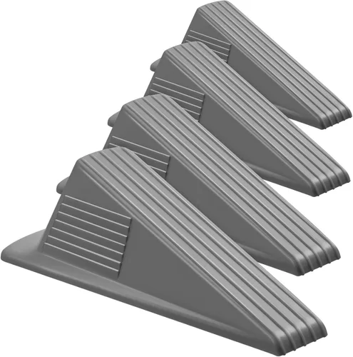 Miniatura 20 de Frienda 4 Piezas Topes de Puerta Jumbo Resistentes Tope de Puerta Alto hasta 2 pulgadas Cuña Alta TPR Cuña Grande Apilable Gran Tope de Goma
