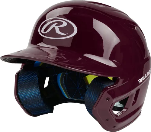 Rawlings | Casco de bateo de béisbol MACH | Mate | Tallas JR y SR | Múltiples colores bermellón brillo