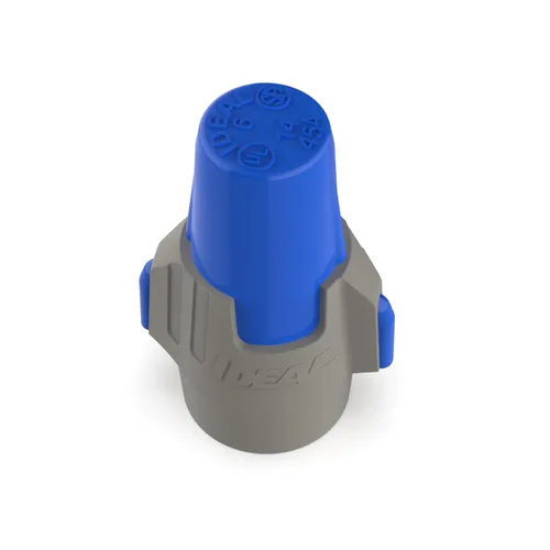Miniatura 5 de IDEAL Electrical Twister ProFLEX MAX (30-348) Conector de Cable Azul/Gris, Caja de 25 — Tuercas de Cable de Rosca Suave para Cableado