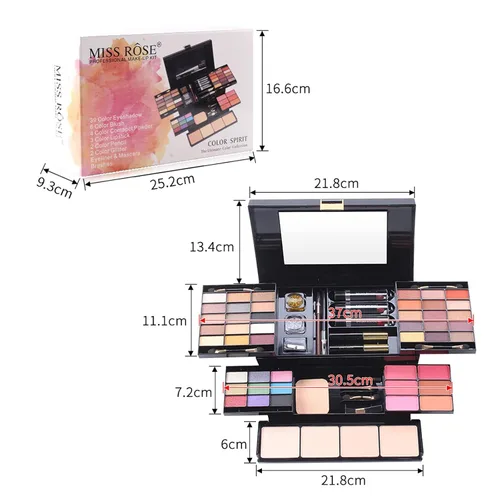 Miniatura 6 de Pure Vie Kit de maquillaje todo en uno para vacaciones, set de regalo cosmético esencial para principiantes que incluye paleta de sombras de ojos