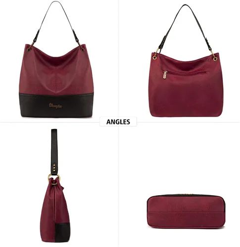 Miniatura 5 de Wrangler Hobo - Bolsos de cuero vegano con asa superior para mujer