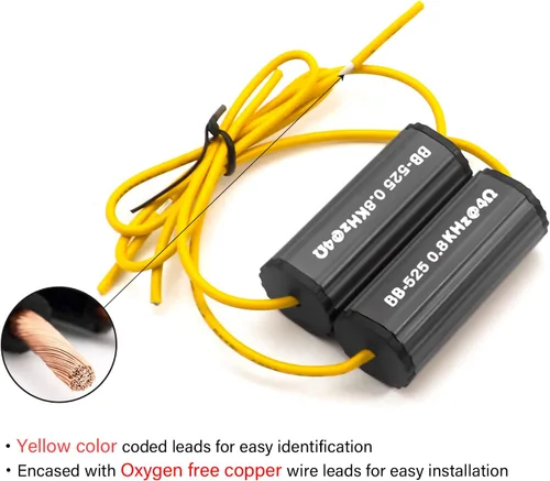 Miniatura 4 de RECOIL BB-35 Bloqueadores de graves diseñados para proteger audio de coche, parlantes de 3.5 pulgadas, eliminan frecuencias 0-2.8kHz a 4 Ohmios, par
