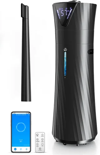 Humidificador de 17L/4.5 galones para habitación grande, humidificadores ultrasónicos inteligentes y silenciosos de niebla fría para dormitorio,