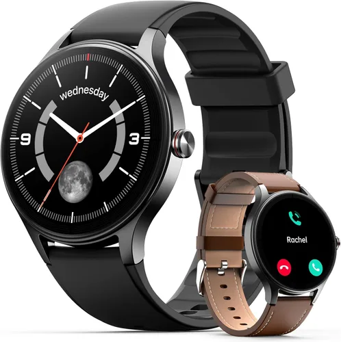 Miniatura 13 de Woneligo Relojes inteligentes para hombres y mujeres, reloj AMOLED de fitness con pantalla táctil de 1.57 pulgadas para iPhone y Android, monitor