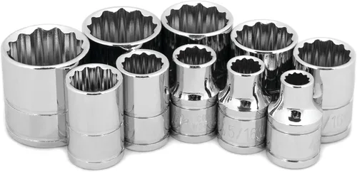 Miniatura 6 de Performance Tool W36002 Juego de llaves SAE de 6 puntos con accionamiento de 1/4 pulgadas, 10 piezas