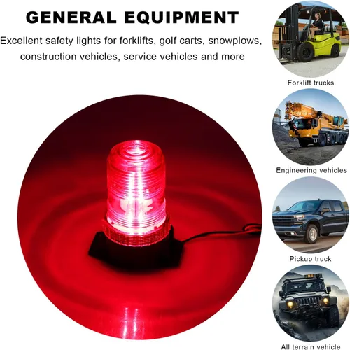 Miniatura 3 de KVAEY Luces estroboscópicas LED magnéticas, 30 luces LED de advertencia de seguridad para vehículo, faro intermitente de emergencia para carritos