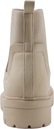 Miniatura 2 de Soda TAPER Botines de tacón bajo con suela de lengüeta para mujer, estilo Chelsea