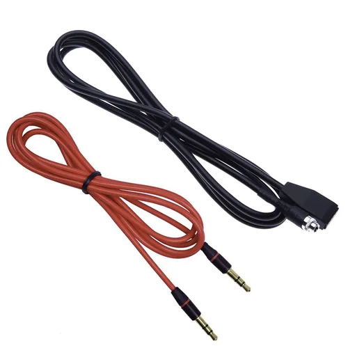 Miniatura 4 de Keple Kit de montaje de entrada auxiliar BMW Adaptador de cable de audio auxiliar con cable auxiliar macho de 0.138 in, 3.3 ft para BMW (E46) 320i