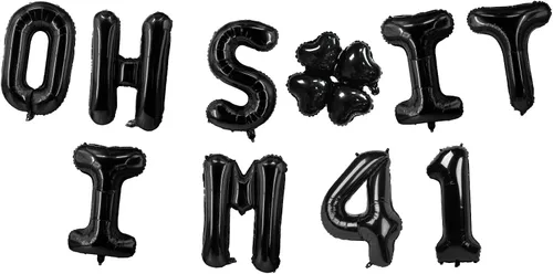 Miniatura 80 de Globos de látex de 16 pulgadas con texto en inglés "Oh I'm 14" Black Hallo Fourteen Cheers to 14 Years Old Theme Decor for Man Woman Happy 14th