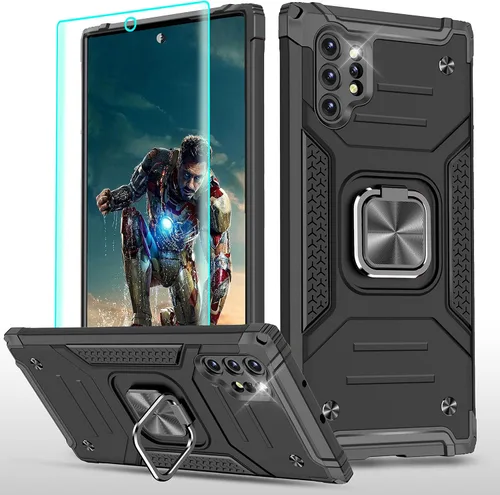 Miniatura 27 de YmhxcY Funda para Galaxy Note 8, funda para Galaxy Note 8 con protector de pantalla curvado 3D, fundas de grado armadura con soporte giratorio