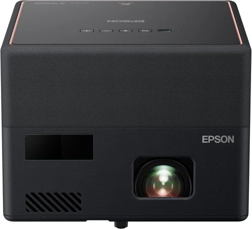 Epson EpiqVision Mini EF12 Proyector láser inteligente de transmisión, HDR, Android TV, películas, juegos familiares, portátil, sonido de Yamaha,