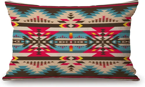 Miniatura 24 de Solekla Funda de almohada lumbar de flamenco rosa de 12 x 20 pulgadas, decorativa, para dormitorio, sala de estar, piñas y hojas exóticas, funda