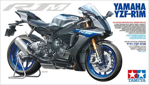 Miniatura 7 de Tamiya 14133 1/12 Yamaha YZF-R1M Kit de modelo de plástico para motocicleta