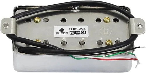 Miniatura 4 de FLEOR Juego de pastillas de guitarra Humbucker cerámica Puente de guitarra Juego de pastillas cromado para guitarra eléctrica estilo LP Pastilla