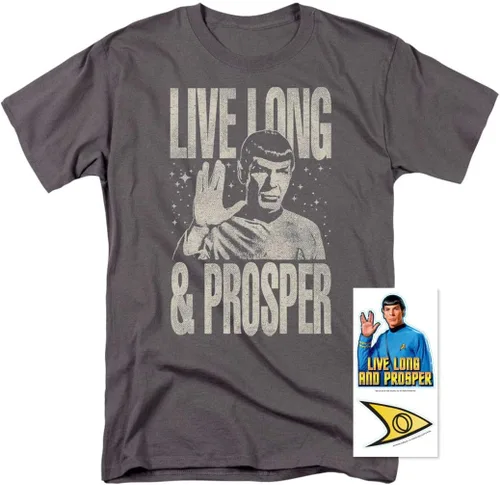 Miniatura 2 de Popfunk Star Trek Spock Live Long and Prosper T Shirt & Stickers