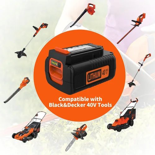 Miniatura 2 de Powilling Batería de repuesto de 40 voltios y 3.5 Ah para Black and Decker 40 V LBX2040 LBXR36 LBXR2036 LST540 LCS1240 compatible con 36V/40V MAX