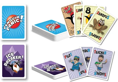 Miniatura 2 de Moose Master and Penguin Panic - Paquete de 2 juegos de cartas para fiesta, diviértete haciendo reír a tus amigos, para personas divertidas que