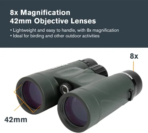 Miniatura 2 de Celestron - Binoculares Nature DX 8x42 – Ideales para Observación de Aves y Actividades al Aire Libre – Lentes Objetivas de 42mm – Amplio Campo