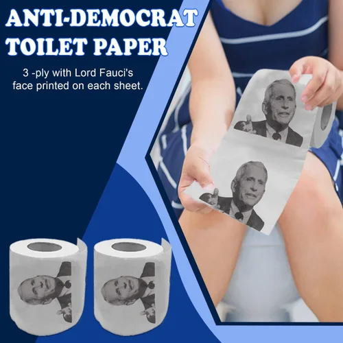 Miniatura 4 de Anthony Fauci - Rollo de papel higiénico Divertido regalo político de broma del Dr. Fauci para demócratas y republicanos que se oponen a Fauci