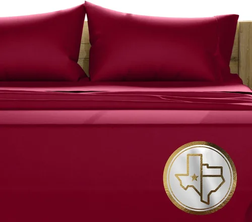 TEXAS LINEN CO. Juego de sábanas de 100% algodón egipcio tamaño Queen - Juego de sábanas de lujo de 1500 hilos de algodón egipcio tamaño Queen,