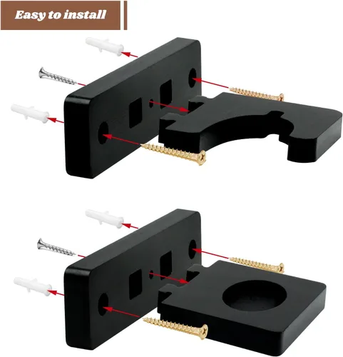 Miniatura 6 de Soporte vertical de pared Katana ajustable, espada samurái, colección de espadas, exhibición inclinada para cosplay Blade Tanjirou Zoro Wakizashi