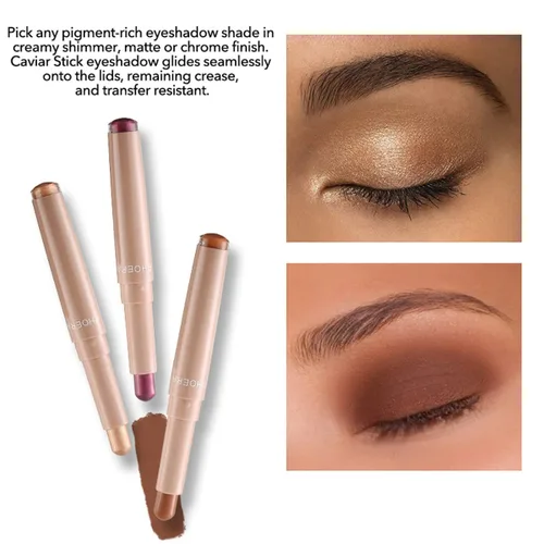 Miniatura 2 de MEICOLY Sombra de ojos blanca en barra – Lápiz cremoso mate con lápiz iluminador de ojos, abrillantador de ojos de leche, ópalos suaves y altamente