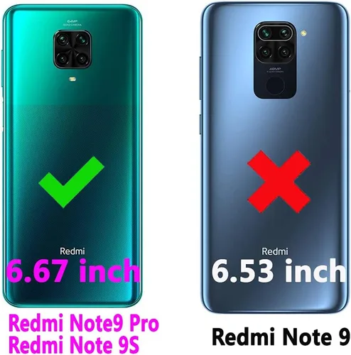 Miniatura 2 de Compatible con Xiaomi Redmi Note 9 Pro/Note 9s/Note9 Pro Max/Poco M2 Pro Wallet Case Funda de cuero Flip Cover Titular de la tarjeta Fundas