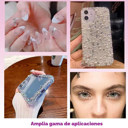 Miniatura 9 de NOOEPC 660Pcs Joyas Faciales Gemas para el Cabello, Joyas Faciales Autoadhesivas para Ojos, Diamantes de Imitación de 3/4/5/6 mm, Gemas Faciales DIY
