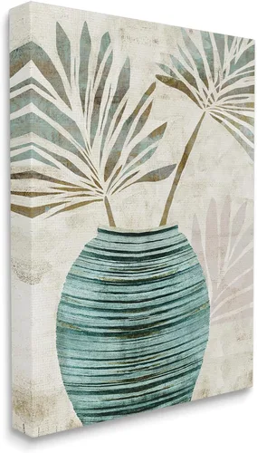 Miniatura 2 de Stupell Industries Florero de plantas boho arte de pared por Flora Kouta