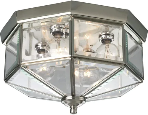 Miniatura 5 de Vidrio biselado de cuatro luces 11-1/8" cerca del techo
