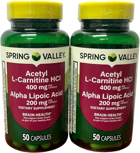 ThisNThat Suplemento nutricional: (2) botellas de 50 ct de 200 mg de ácido alfa lipoico con salud cerebral