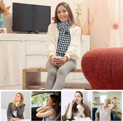 Miniatura 6 de EN'DA professional Heated Scarf Upgraded with Rechargeable Battery Electric Heated Neck Pad for Winter