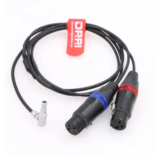 Miniatura 2 de Cable de audio XLR hembra de 3 pines a 5 pines macho de doble canal para Arri Alexa Mini Cámara Z-Cam