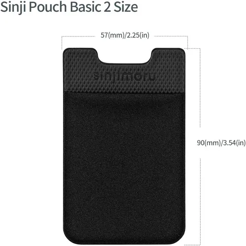 Miniatura 6 de Sinjimoru - Tarjetero para la parte posterior del teléfono, Sinji Pouch Basic 2