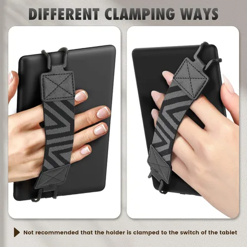 Miniatura 6 de MoKo Correa de seguridad con agarre de mano para Kindle eReaders de 6-8" Fire Tablet, Kindle/Kobo/Voyaga/Lenovo/Sony E-Book Tablet, Correa de mano