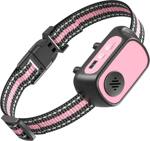 Miniatura 11 de Collar antiladridos recargable para perros con pitido, vibración y choque, collar antiladridos para perros pequeños, medianos y grandes, dispositivo