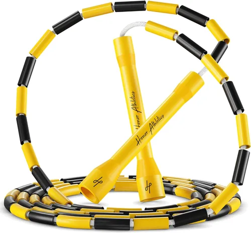 Honor Athletics Cuerda de saltar con cuentas 2.0, ajustable con asas irrompibles y cuentas inastillables para un entrenamiento mejorado de fitness