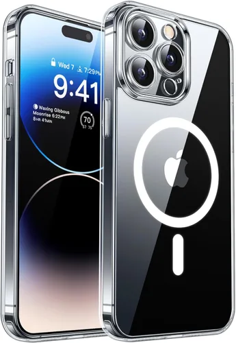 Miniatura 84 de CANSHN Funda magnética compatible con iPhone 17 Pro, mejorada [protección completa de la cámara] [compatible con Magsafe] [mate translúcido] funda