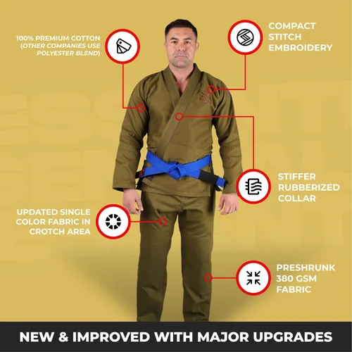 Miniatura 39 de Sanabul Essentials V.2 Ultra Light BJJ Jiu Jitsu Gi (ver guía especial de tallas)