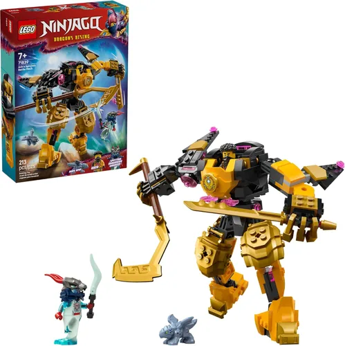 LEGO NINJAGO Arin's Spinjitzu Battle Mech - Juego de construcción Ninja para niños a partir de 7 años - con minifiguras Arin, Baby Ryu y villano -