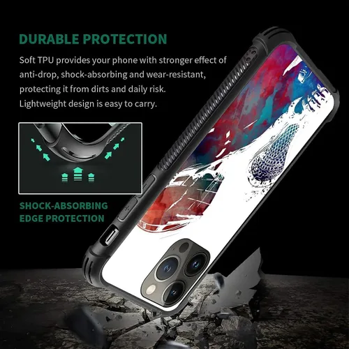 Miniatura 92 de Compatible con funda para iPhone 6 Plus/6s Plus,Bite Your Teeth Diseño de patrón asombroso, funda trasera dura de PC anti-arañazos y a prueba