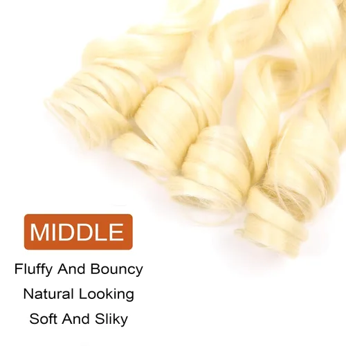 Miniatura 5 de Cabello rizado francés para trenzar de 12 pulgadas, 8 paquetes de cabello rizado preestirado para trenzas de caja, rizos franceses, trenzas