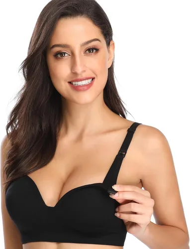 Miniatura 2 de Sujetador de maternidad para dormir para mujer, brasier de lactancia sin varillas, 3 Ro, paquete de 4